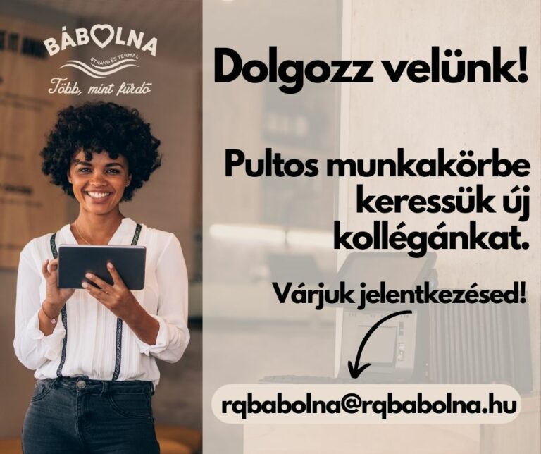 Pultos munkakörbe keressük új kollégánkat!