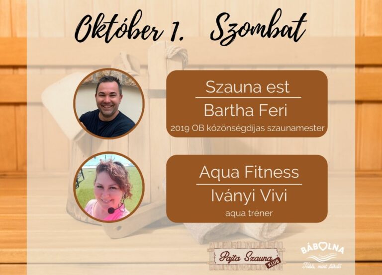 Szauna programsorozat nyitóest