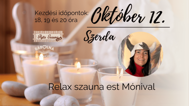 Relax szauna est Mónival