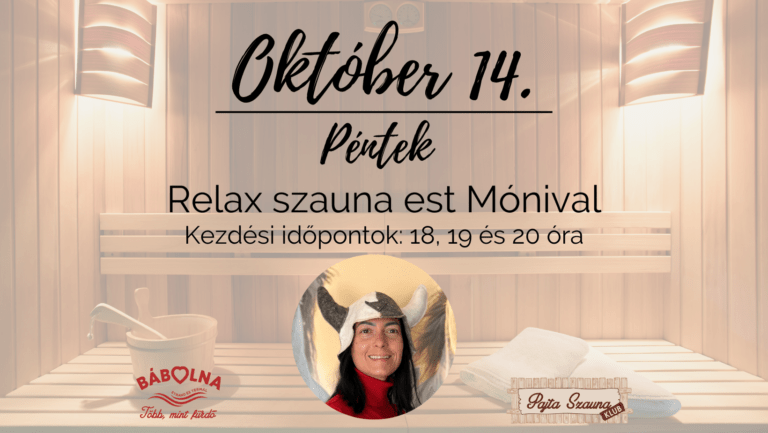 Relax szauna est Mónival