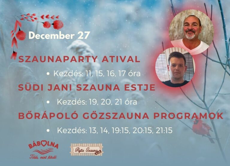 12.27 Szaunaparty Atival, Südi Jani szaunaestje