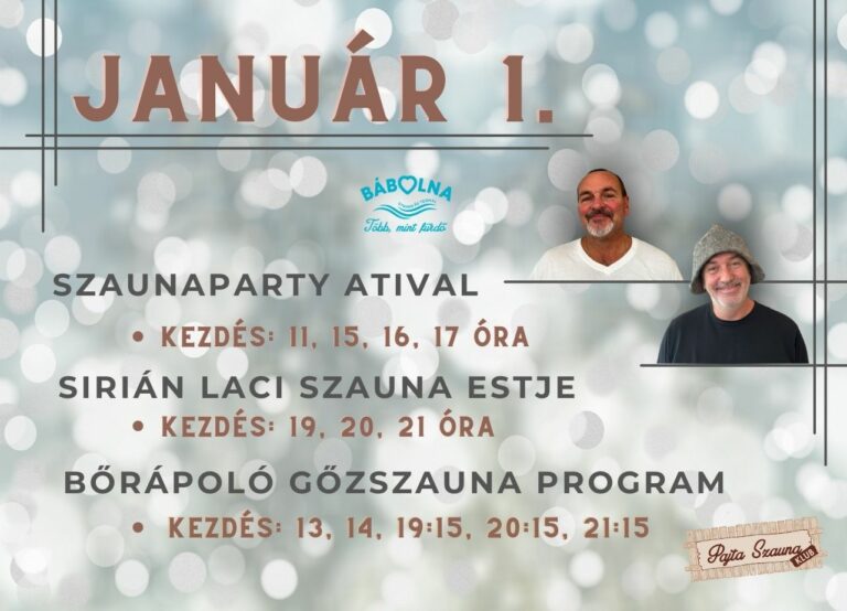 01.01 Szaunaparty Atival, Sirián Laci szaunaestje