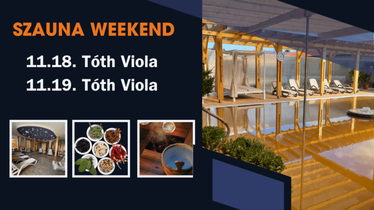 Szauna weekend – Tóth Violával