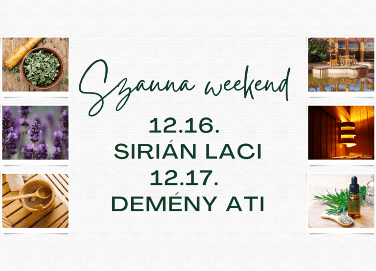 Szauna weekend – Sirián Lacival és Demény Atival