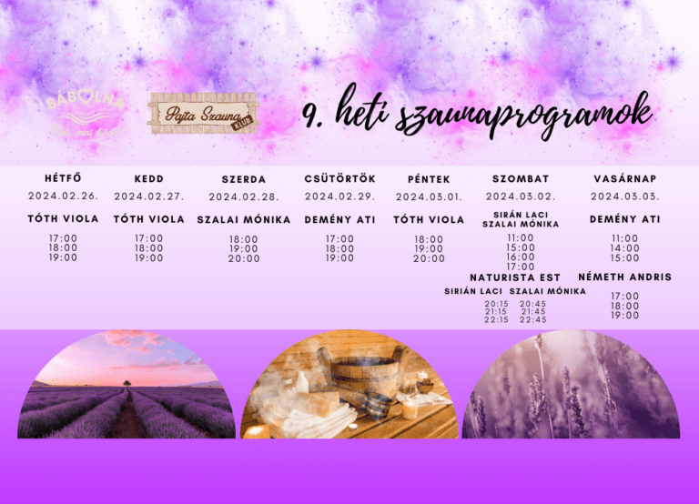 9. heti programjaink