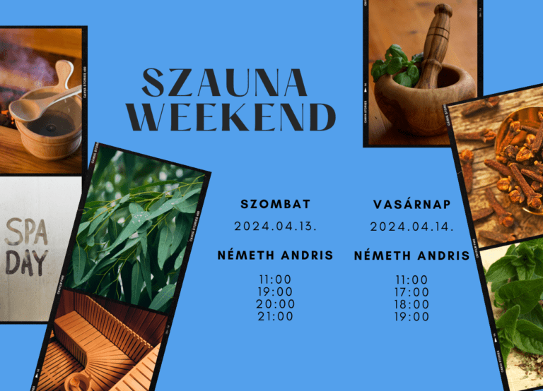 Szauna weekend – Németh Andrissal