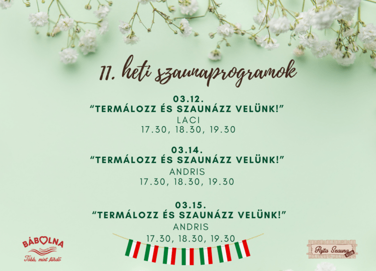 11. heti programok
