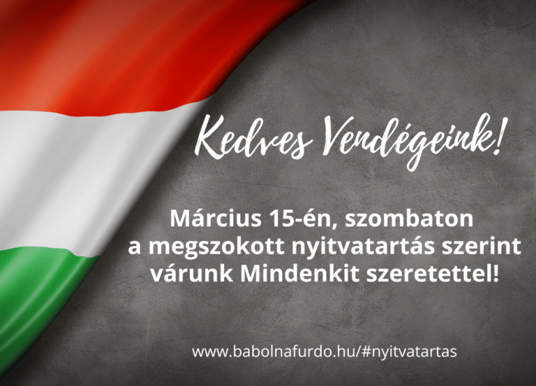 Március 15-i nyitvatartás