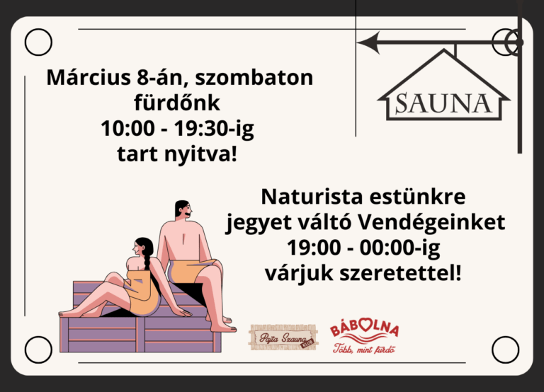 Naturista est – nyitvatartás