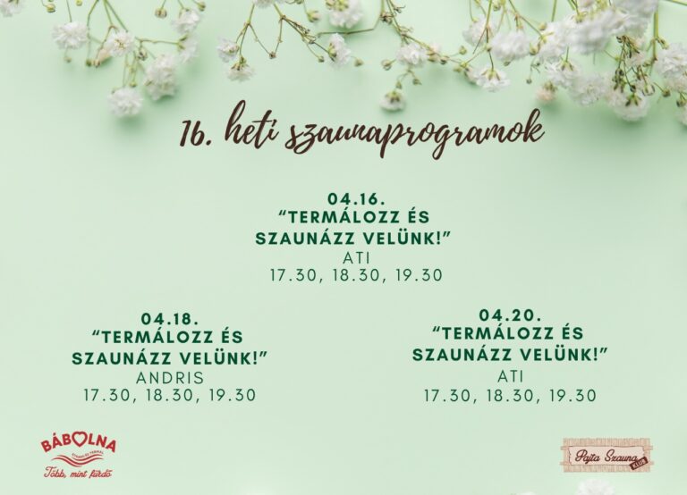 16. heti programok