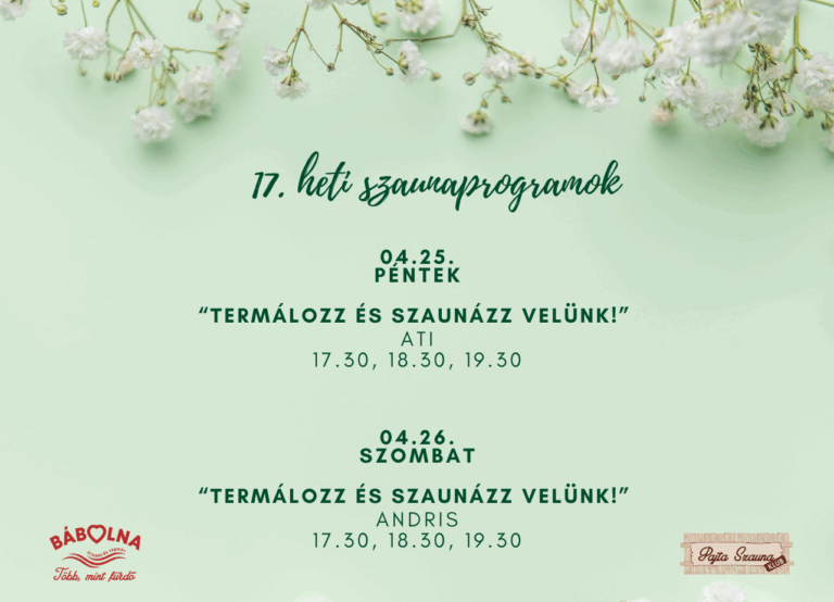 17. heti programok