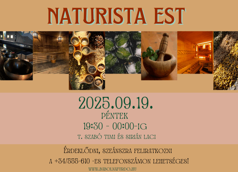 Naturista est – szeptemberben