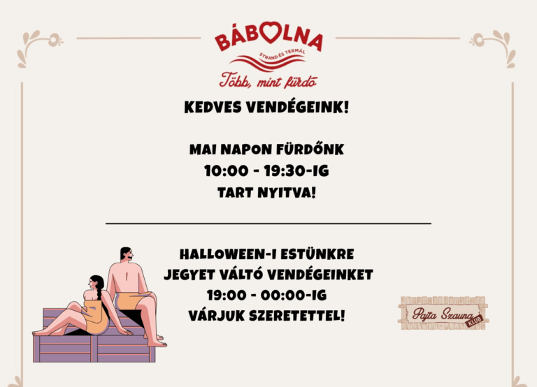 Nyitvatartás – 2025.10.31.