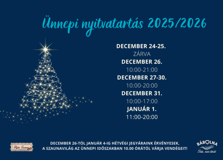 Ünnepi nyitvatartás