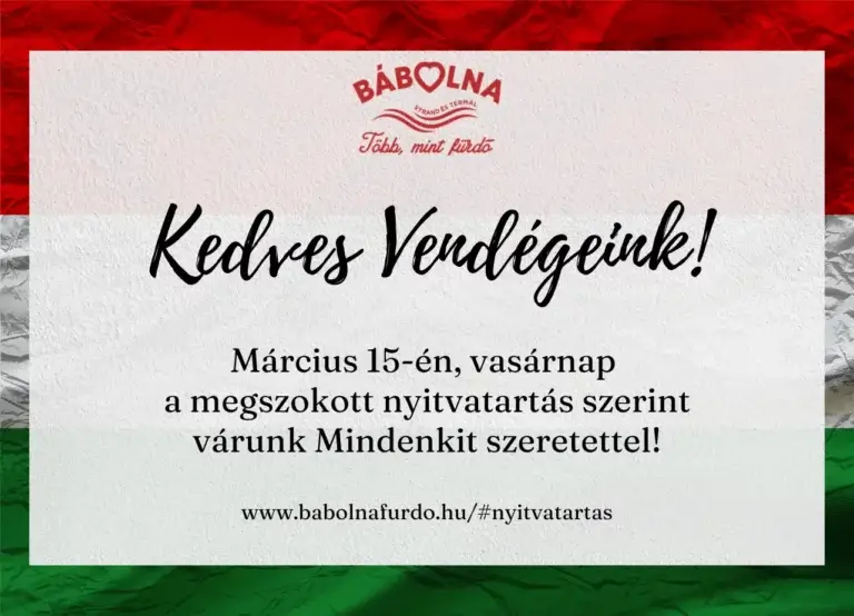 Március 15-i nyitvatartás