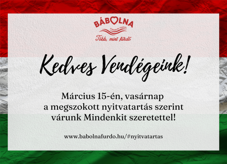 Március 15-i nyitvatartás