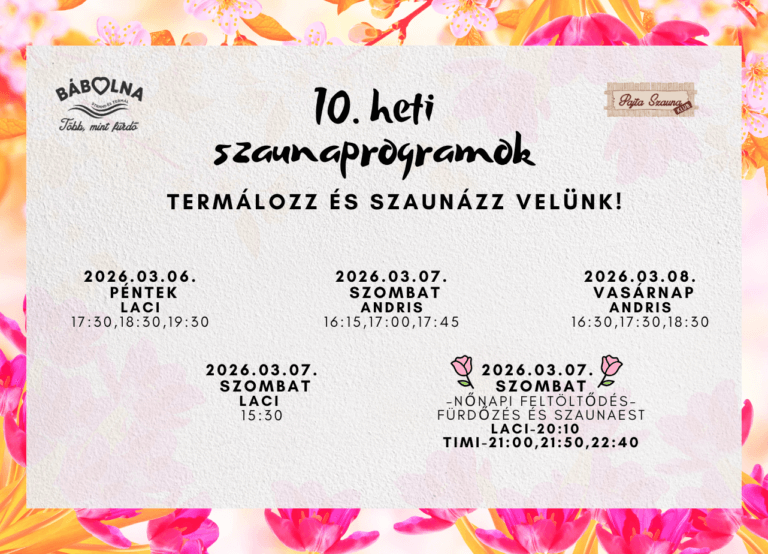 10. heti programok