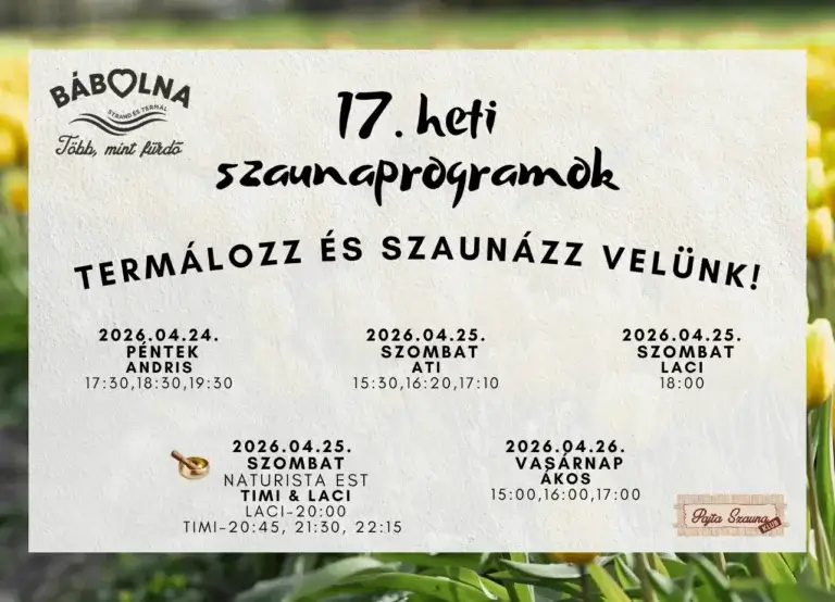 17. heti programok