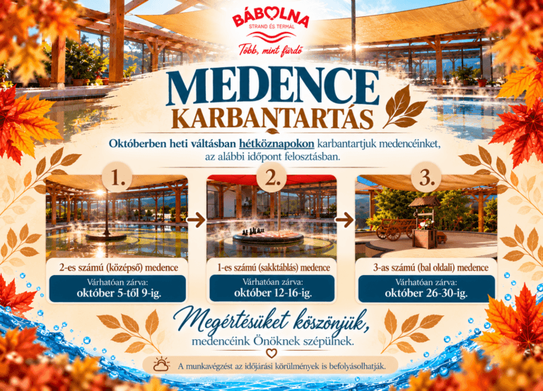 Medencekarbantartás októberben